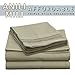 Anili Mili's Triple Stitch Embroidery Affordable 4 PC Bed Sheet Set - Full Size, Sage
