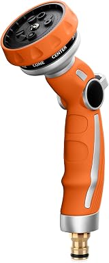 Restmo Garden Hose Sprayer Gun 9 Patterns Heavy Duty Metal Nozzle