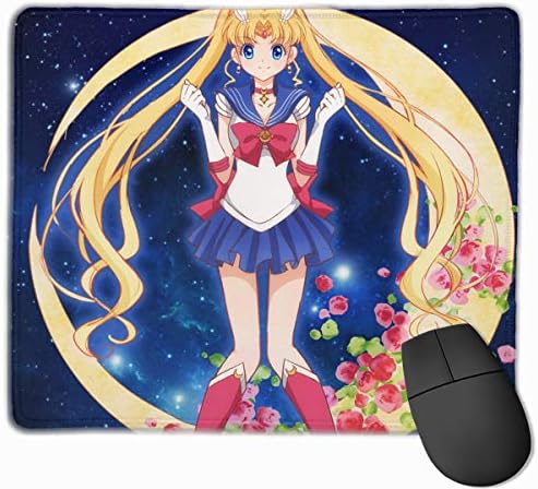 Sailor-a-Moon Vintage Rubber Mouse Pad Rectangle Mousepad for Desktops, Computer, PC and Laptops for Office and Home
