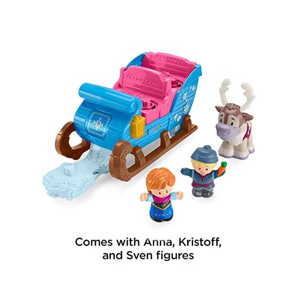 Little-People-GGV30-Fisher-Price-Disney-Frozen-Kristoffs-Sleigh-Figure-and-Vehicle-Set-Multi-Colour Little People GGV30 Fisher-Price Disney Frozen Kristoff's Sleigh, Figure and Vehicle Set, Multi-Colour