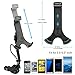 AUOPLUS Gooseneck Car Outlet Mount Cigarette Lighter Phone Holder Charger with Built-in Charging Cord for iPhones