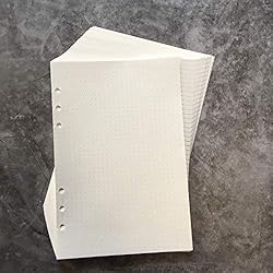 Dotted Refill Paper for 8.5 inch A5 6-Holes Round