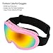 ZDATT Dirt Bike Goggles, Kids Motorcycle Motocross Goggles ATV Racing Goggles UV Protection Kits for Outdoor Activity Sports, Pink