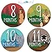 Baby Milestone Stickers by Baby Nest Designs - Set of 16 Baby Monthly Stickers. Cute Woodland Animals Each Month Stickers for Baby Boy and Baby Girl - Newborn Photography Props, Fun Baby Shower Gifts