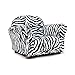 Keet Roundy Faux Fur Children's Chair, Zebra