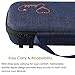 Canboc Hard Stethoscope Case for 3M Littmann Classic III, Lightweight II S.E, Cardiology IV, MDF Acoustica Stethoscope, Mesh Pocket fits Medical Scissors, Penlight, Oral Thermometer, Dark Blue