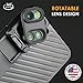 Ztylus Revolver Lite Kit 4 in 1 Rotatable Dual Optics Lens System for iPhone 8 Plus / iPhone 7 Plus: Fisheye, Telephoto, Macro and Super Macro (Black)