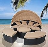 Bellagio 4-piece Outdoor Daybed Sectional Set (Coffee)