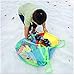 Satisfaction1 Large Portable Beach Mesh Toys Tote Bag Sturdy Blue Sand Backpack Can Put Childrens' Toys,Clothes,Towels,Groceries.Suitable for Beach,Pool,Boat