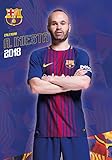 Andres Iniesta Calendar - Calendar 2017 - 2018 Calendars - FC Barcelona - Soccer Calendar - 12 Month by 