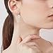 Pearl Drop Earrings 925 Sterling Silver White Freshwater Cultured Pearl Dangling Earrings for Women