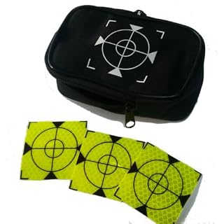 Reflective Labels 2,36″ x 2,36″ (60mm x 60mm), Targets, Sheets, for Total Station, Surveying, Survey working, Prism (Green)