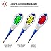 Beyoung® Digital Thermometer, Fast Accurate Flexible Tip with Display Backlit, Fever Alarm by Color Changing Memory Function Waterproof for for Oral, Rectal, Axillary Armpit Underarm Body Temperature