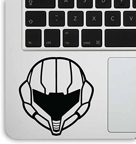 Aftermarket Graphics - 2x Qty Metroid Helmet for laptop / car / guitar Decal Sticker (BLACK)
