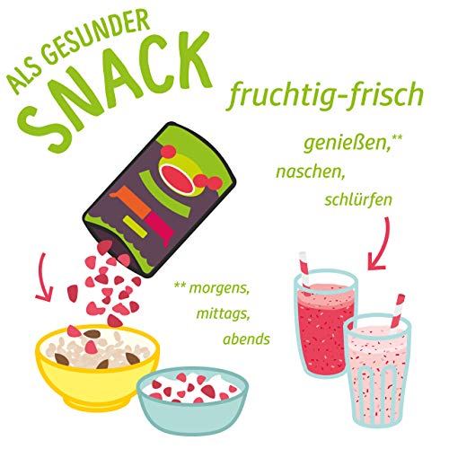 Gefriergetrocknete Früchte 6er Set - Getrocknete Beeren und exotische Früchte - Trockenobst und Beeren gefriergetrocknet… – Bild 6
