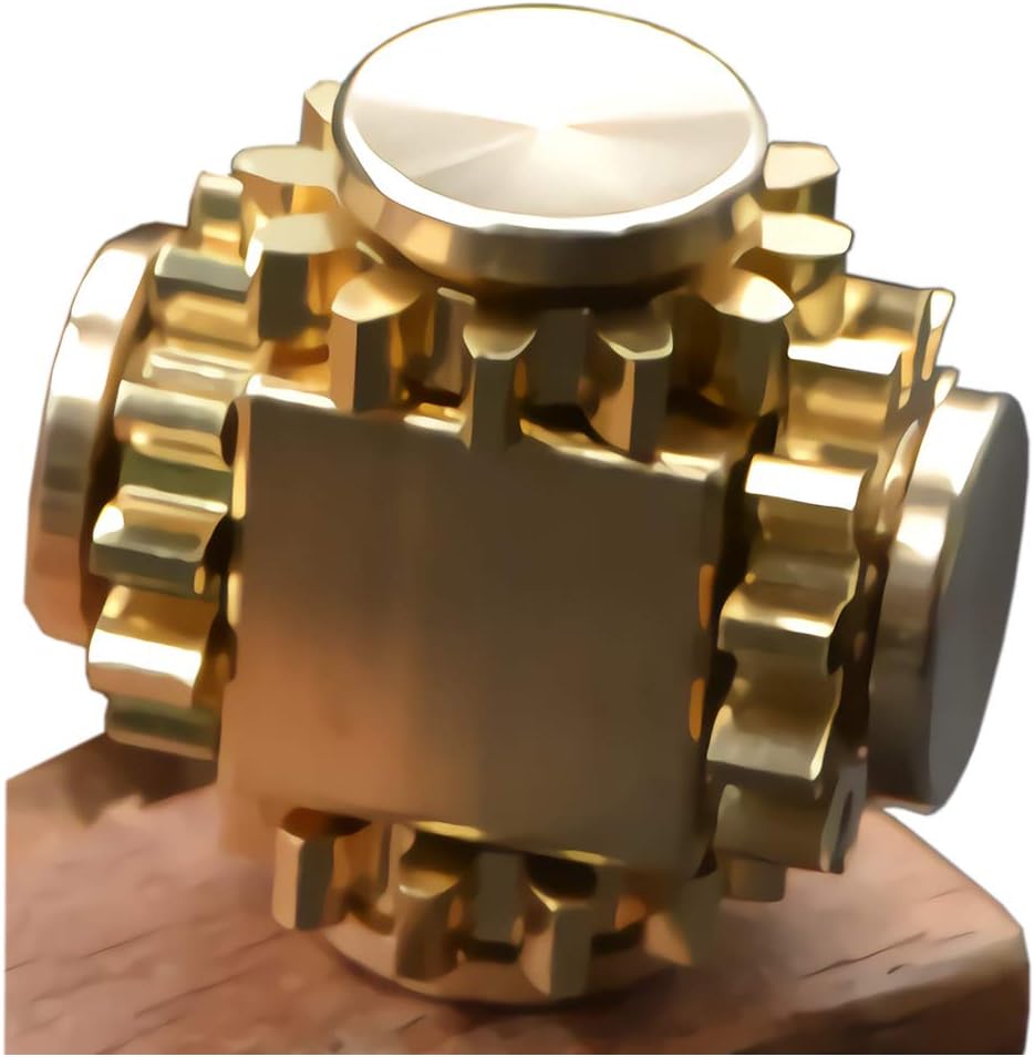  Pure-Brass-Fidget-Cube/