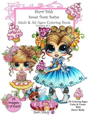 Sherri Baldy My-Besties Sweet Treats Adult coloring book
