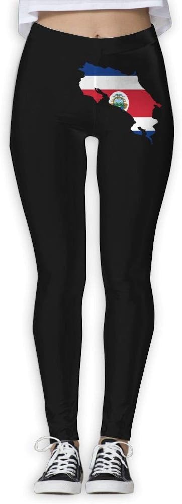JHWJ@KU Womens Yoga Pants Costa Rica Map Comfy Sport Leggings