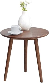 Dxiumzhp Beistelltische Beistelltisch Haushalt Massivholz Couchtisch Hotel Sofa Beistelltisch Garten Massivholz Kleinen Runden Tisch Langlebig Eiche Color Brown Size 50 50cm Amazon De Kuche Haushalt