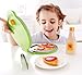 Hape White Wooden Waffle Maker Set, Pretend Play Kitchen Accessories for Kids Preschoolers, Encourages Imaginative Play, 12Piece