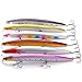 YONGZHI Fishing Lures Multi-Jointed Wobbler Crankbait Minnow and Popper VIB Top-Water Lure with Treble Hooks for Bass Trout Walleye Freshwater Saltwater Swimbaits