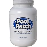 Pool Patch 10lb White Pool Plaster Repair Kit &ndash; Large Area Project &ndash; Professional Cement-Based Marcite &amp; Gunite Patch &ndash; Covers 5 Sq. Ft. &ndash; Includes Liquid Bonding Agent &ndash; Permanent Structural Repair