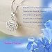 Cat Eye Jewels S925 Sterling Silver Necklace Cubic Zirconia Crystal Diamond Round Ball Pendant Necklaces for Women Girls