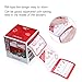 UNOMOR 80 Count Christmas Gift Tag Stickers Red, Silver, and Gold Designs, Christmas Labels on Gift Present