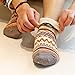 Keaza Women's 4 Pair Pack Vintage Style Cotton Wool Warm Winter Fall Crew Socks (WZ02C2)