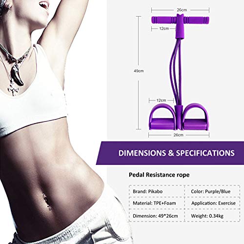 Pikabo-Pedal-Resistance-Band-4-Tubes-Fitness-Sit-Up-Pull-Rope-Bodybuilding-Tension-Rope-Elastic-Pull-Rope-Fitness-Equipment-for-Abdomen-Waist-Arm-Yoga-Stretching-Slimming-Training