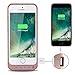 iPhone 5 5S 5C SE Battery Case,VinPone 4800mAh Rechargeable Backup Battery Charger Case for iPhone 5 5S 5C SE (Built in Extra USB Power Bank) Power Battery Pack Backup Juice Bank (Rose Gold-4800mAh)