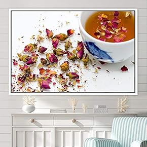 signwin Framed Canvas Wall Art Cup of Tea...
