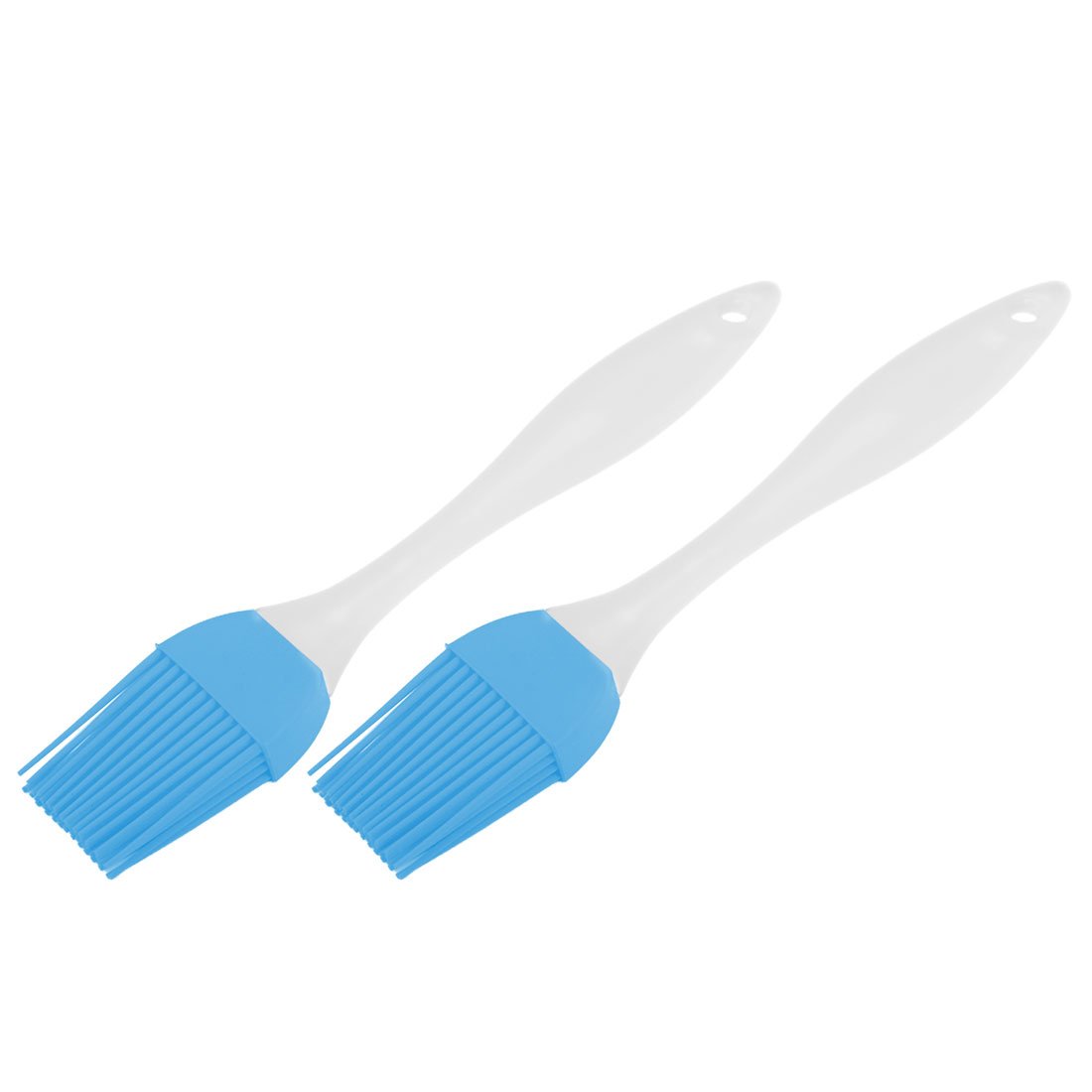 Sourcingmap Plastic Handle Home Bakery Basting Grilling Tool Oil Condiment Pastry Brush 2pcs Blue