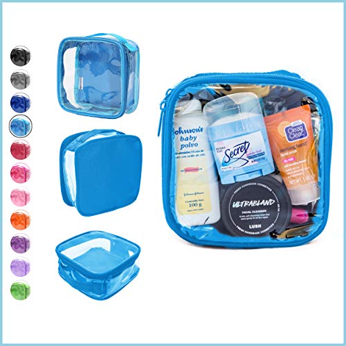 Clear TSA Approved 3-1-1 Travel Toiletry Bag/Transparent See Through Organizer (Turquoise) - //coolthings.us
