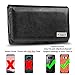 J&D Holster Compatible for Samsung Galaxy S8/Galaxy S9/Galaxy A01 Holster with Belt Clip, PU Leather Holster Pouch and ID Wallet Case (Fits with Regular/Bulky Case on)