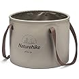 Naturehike Collapsible Bucket, Folding Bucket Wash Basin with Handle, Portable Water Container 5.28 Gallon (20L) for Camping Fishing Travelling Gardening