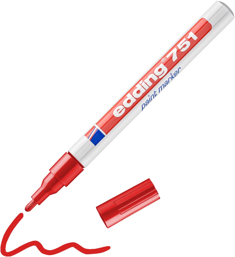 Edding 1-2 mm Permanent Marker - Red