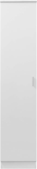 Reflect 1 Door Wardrobe White Gloss/Matt White Stylish Furniture view 4