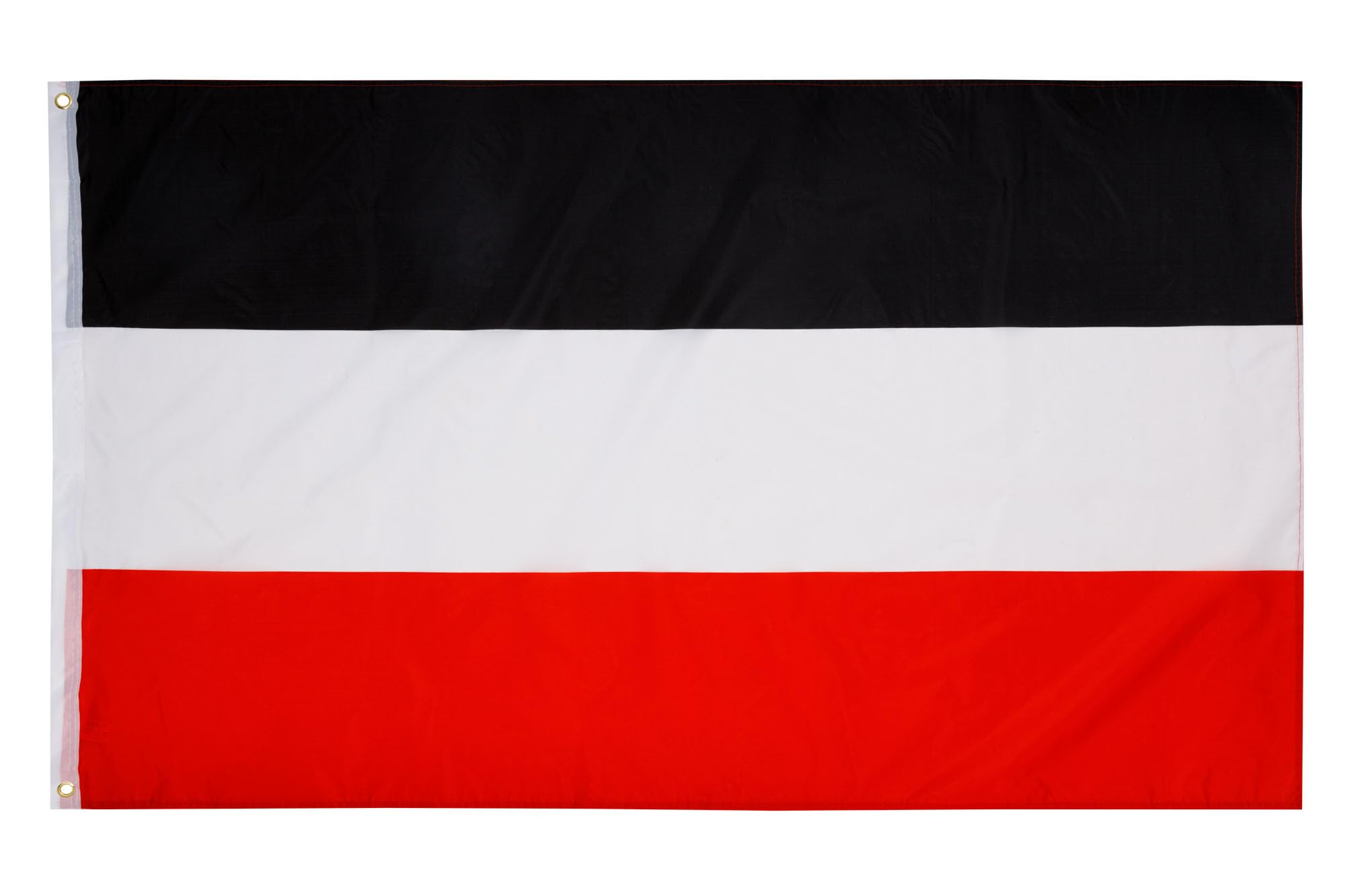 PHENO FLAGS German Empire flag, 90x150cm - weatherproof black white red flag with double seam and metal eyelets, Germany 1870-1919