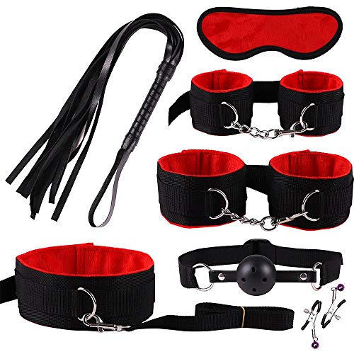JIAWEIDAMAI Sm Erotic Couple Toy Bundle Set Nylon Flirting Game Women Sex Men