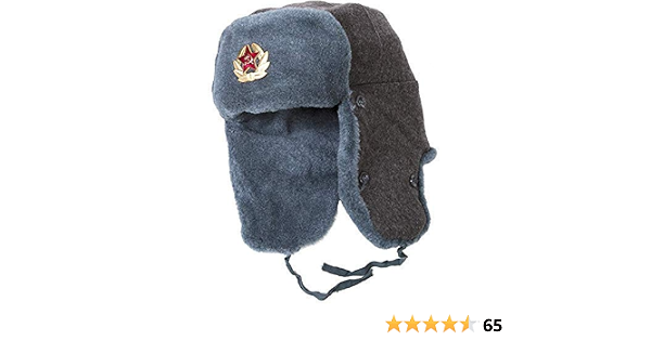 Russian Army Ushanka Winter Hat Soviet 