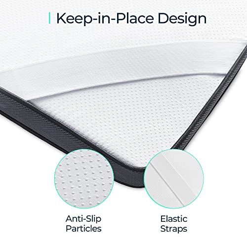 LINSY LIVING Mattress Topper Full, 3Inch Gel Memory Foam Mattress