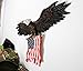 COMLZD 3D American Eagle Wall Sculptures, Patriotic Eagle Sculpture with National Flag Freedom's Pride Art Wall Decor (31 inch x 18 inch)…