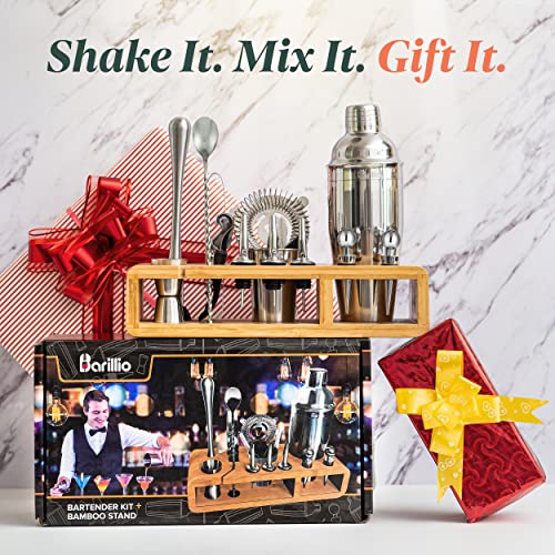 Elite Mixology Bartender Kit Cocktail Shaker Set by barillio Drink