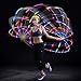 Bostom Color-Change LED Jump Rope Fun Fitness Fully Adjustable Rope Skipping with Battery Operated Kinetic-Powerd Light (Pink)