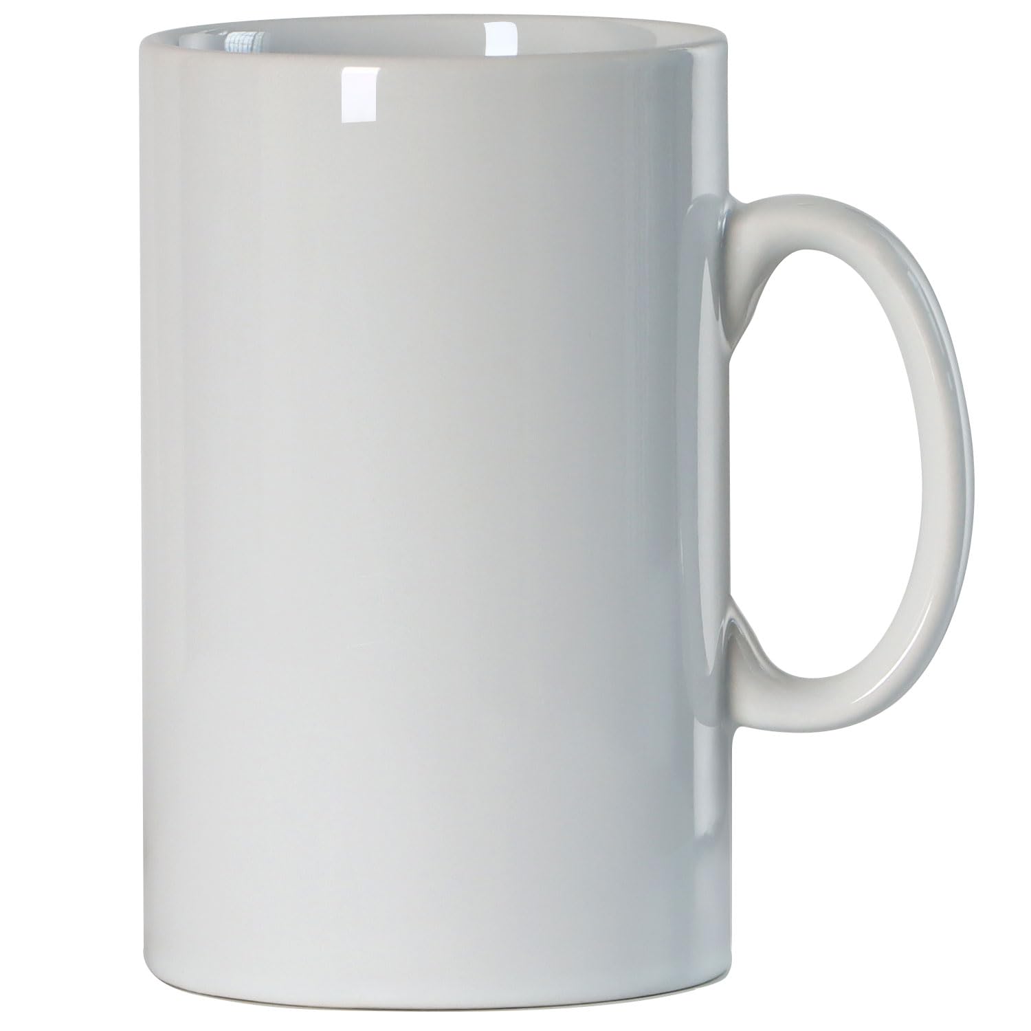 Smilatte 28 OZ/800ml Extra Large Ceramic Coffee Mug, Tall Giant Mug Jumbo Super Big Porcelain Tea Cup with Handle for Men, White