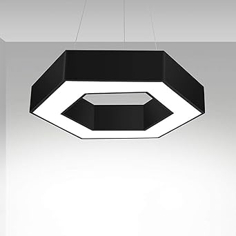 colmena negra lampara led hierro simple