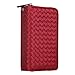 Urvoix iPhone 6 Plus/iPhone 6S Plus Case, Woven Skin Leather Zipper Wallet Detachable/Separable Magnetic Back Shell Cover w/Hand Strap, Card Slots for iPhone6 Plus/6S Plus(5.5