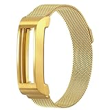 bayite Milanese Stainless Steel Band for Fitbit Alta Replacement Bands with Magnetic Closure Clasp, Silve Rose Gold Black