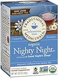 Traditional Medicinals Organic Nighty Night Tea Relaxtion Tea, 16 Tea Bags (Pack of 6)